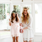 Bridesmaid Robes  Bridesmaid Gift Lace  Robes Bridal Robes Wedding Robes Mother of the Bride  Maternity Robe